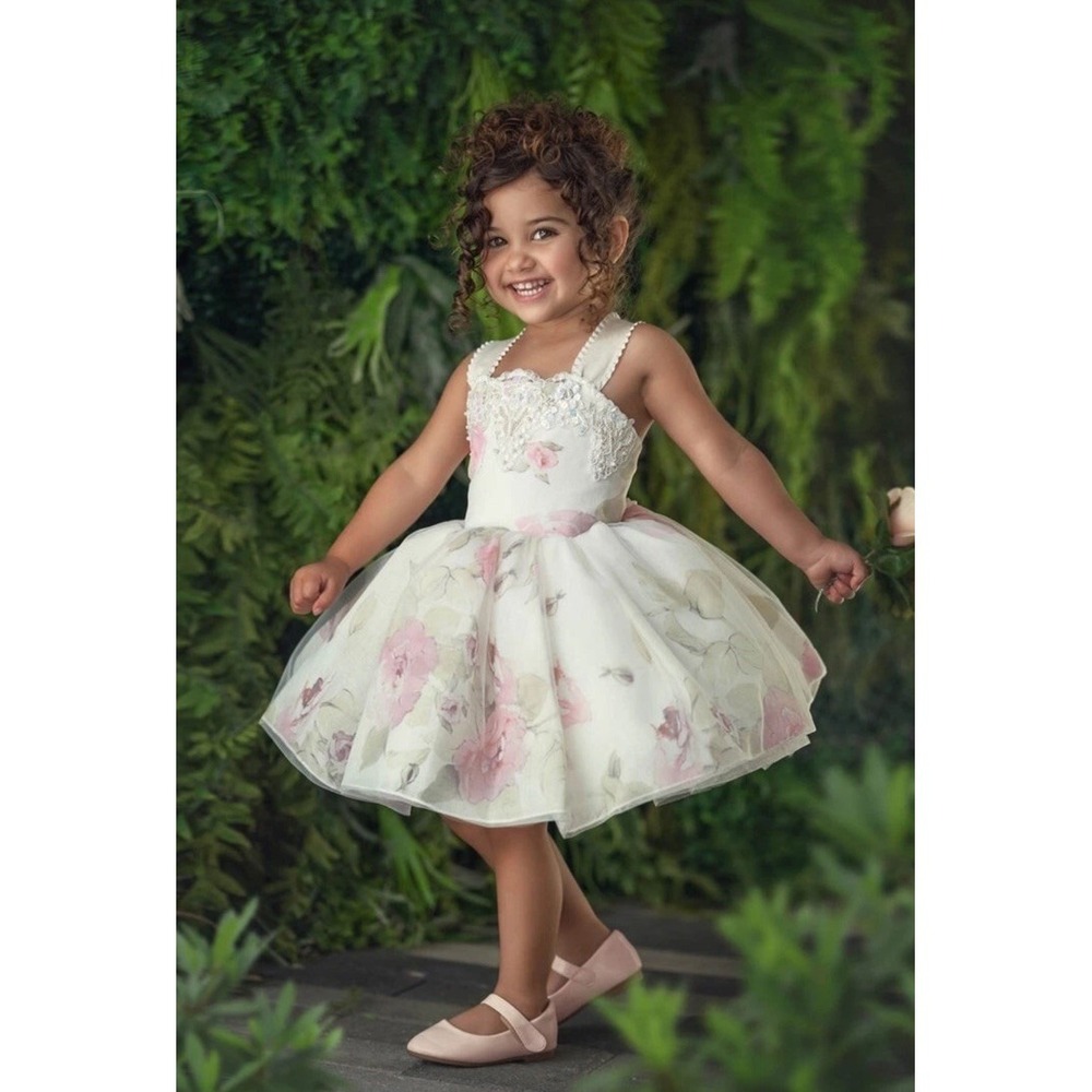 Dollcake Bouquet Babydoll Dress Size 9 Year Gorgeous Easter Spring Summer Tutu